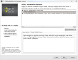Install Cable Drivers __nicht__ auswählen (voreingestellt für Linux)